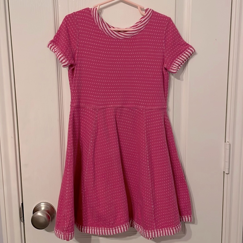 Hanna Andersson-One Dress, Two Dress Pink Peony Size 5 /110